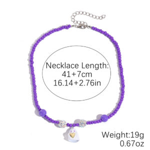 N2507-8 purple rice beads