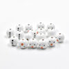 Wholesale 10PCS Christmas 20mm Snowman Wooden Beads Christmas Tree