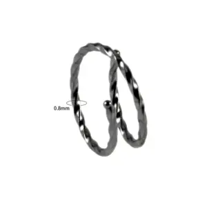 Twist-Black / 0.8X10MM