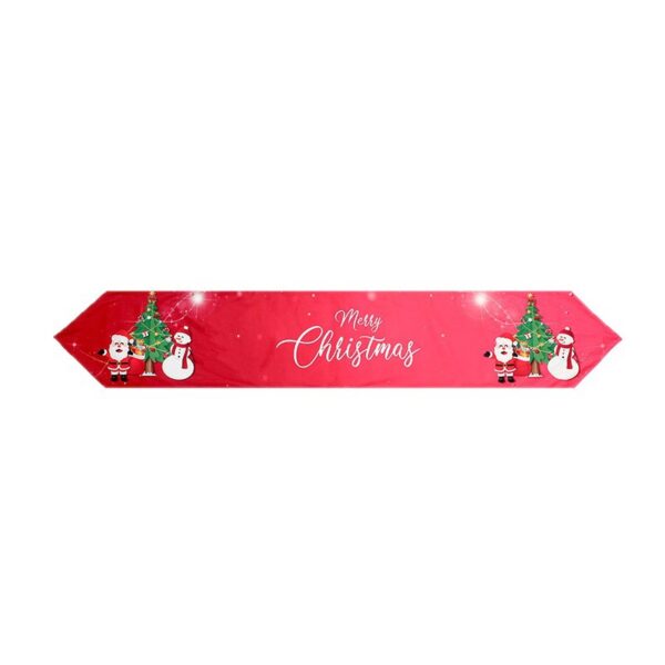 Wholesale Printed tassel table runner, Christmas printed table runner