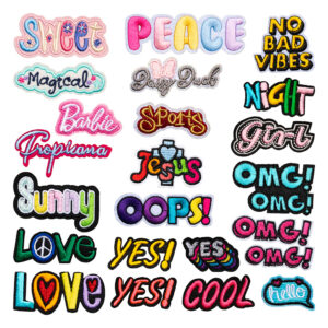oly-dc99066b84cf1fef2b9ca0d7fdc81392 Wholesale Embroidered Cloth Sticker Retro English Graffiti Color Alphabet Computer Embroidered Patch Luggage Clothing Applique Ironing Sticker