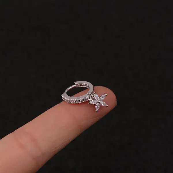 Flower Lightning Copper Earrings