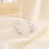 Wholesale Fashion Star Copper Inlay Zircon Ear Studs 1 Pair