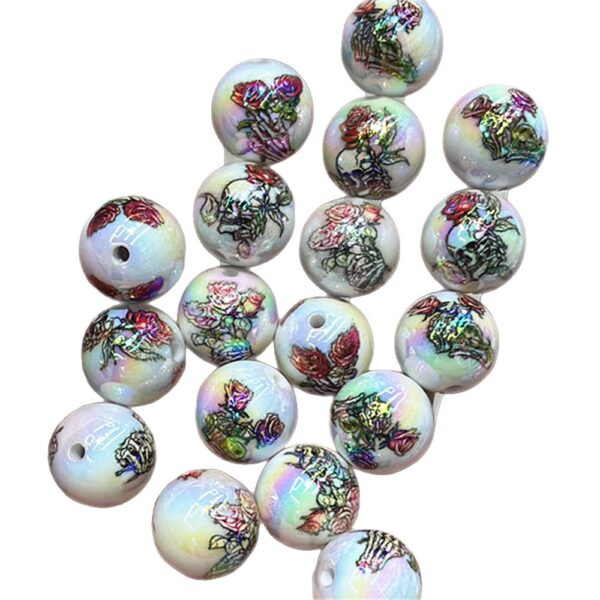 oly-dcad384a4e09385ad30844ae935ee542 Wholesale 16Mmuv Color-Plated Variety of Halloween Pumpkin Ghost Horror Loose Beads DIY Beaded Pen Mobile Phone Chain Car Hanging Etc