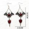 oly-dcce333a03afc68c2ee993cc0890821d Wholesale Neo-Gothic Women's Earrings Punk Bat, Cross Coffee Earrings Magic Mirror Halloween Red Vampire Bat
