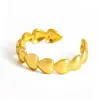 Wholesale Luxury Niche Design 18K Gold Plated Stainless Steel Shell Heart Open Ring Casual Everyday Date Selfie Festive Gold Color Women's