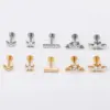 Wholesale Simple Style Crown Titanium Steel Lip Stud