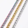 Wholesale Titanium Steel NK Chain Necklace Men's Cuban Link Fashion Jewelry Trendy Stainless Steel Bracelet Polished Craft Personalized