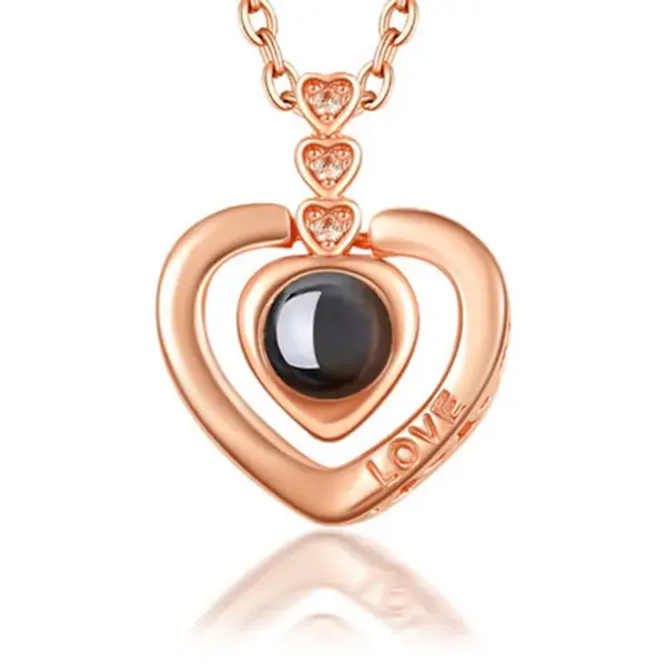 Wholesale New Copper Creative 100 Languages I Love You Pendant Without Chain