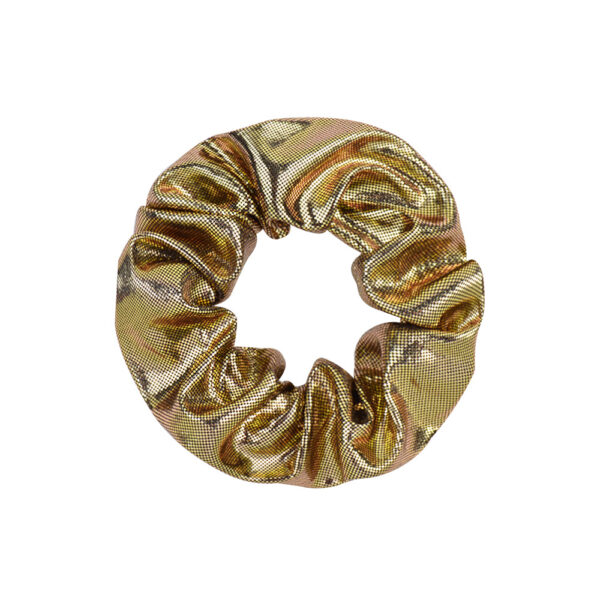 Wholesale bronzing solid color large intestine ring hair ring laser fabric large intestine ring headdress