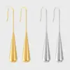 Wholesale 1 Pair Simple Style Water Droplets Plating 304 Stainless Steel 18K Gold Plated Drop Earrings