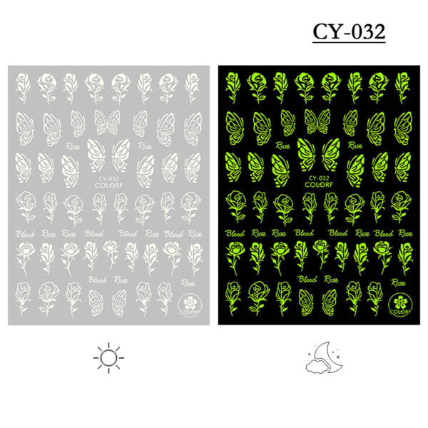 Wholesale Luminous nail stickers