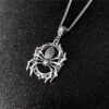 Wholesale Gothic Spider necklace, spider jewelry, Gothic jewelry, silver plated spider pendant