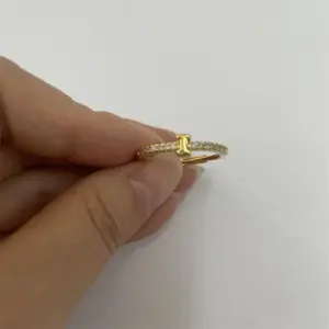 14K Real Gold-Letter I / One Size