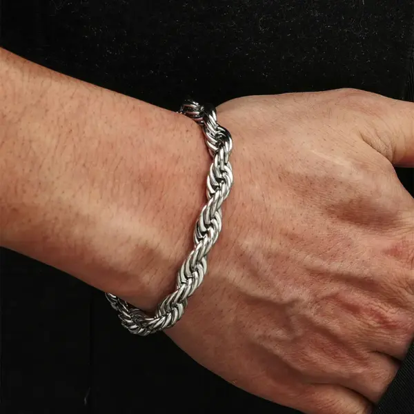 Wholesale Ethnic Style Geometric Titanium Steel Men's Men Cuff & Bangle