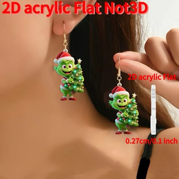 Wholesale Cute elf gingerbread man earrings for Christmas