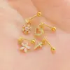 Wholesale Stainless Steel Zircon Star Waterproof Non Tarnish Surgical Steel Elegant Ear Studs For Women'S