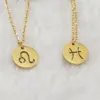 Wholesale Jewelry Simple Style Constellation 304 Stainless Steel 18K Gold Plated Stainless Steel Necklaces