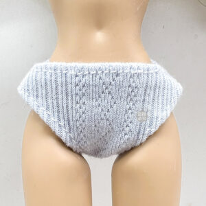 Light blue dark floral underwear / 11.5 inch underwear or socks