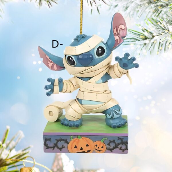 Wholesale New Product Stitch Cartoon Character Christmas Tree Decoration Pendant Acrylic Flat Christmas Home Decoration Hanging