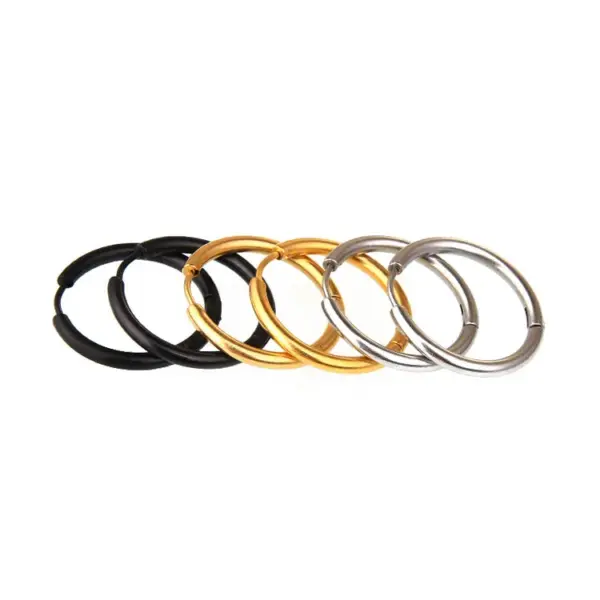 Wholesale 1 Piece Simple Style Geometric Plating Stainless Steel Earrings