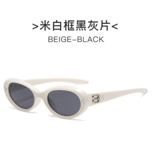 Off-white frame black and gray film