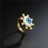 Wholesale Copper Geometric Zircon Copper Rings