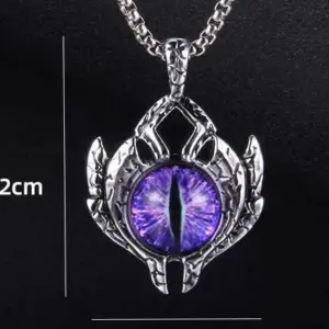 Purple Devil's Eye (Stainless Steel Bracelet