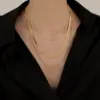 Wholesale Simple Style Geometric Titanium Steel Plating Necklace