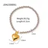 Wholesale PVD Coated Real Gold Plated Heart Shape Stainless Steel IG Style Exaggerated Waterproof Non Tarnish 304 Stainless Steel Necklace
