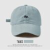 Wholesale Embroidered Little Fox Baseball Cap 2025 New Men's and Women's Wide Brim Face Revealing Small Peaked Cap Sun Shade Breathable Casual Easiest for Match