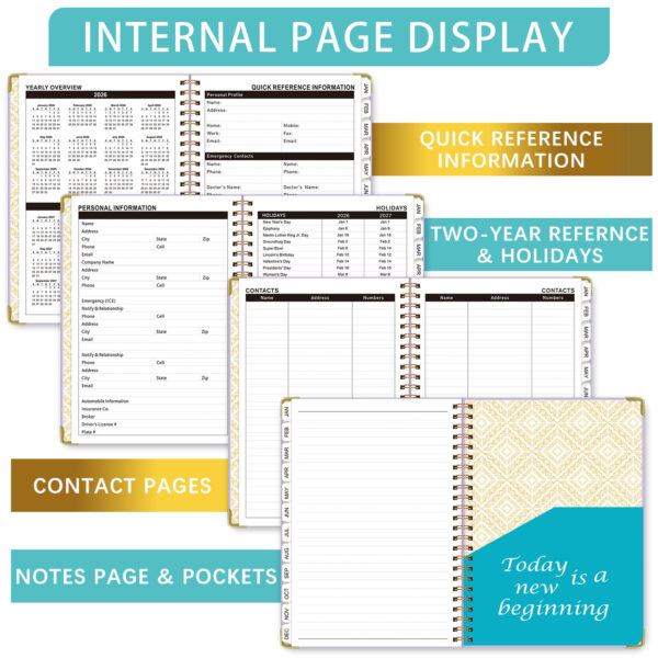 oly-dd5256ddfb7091ae1562471885f100ad Wholesale Notebook A5 Coil Calendar Weekly Planner Work