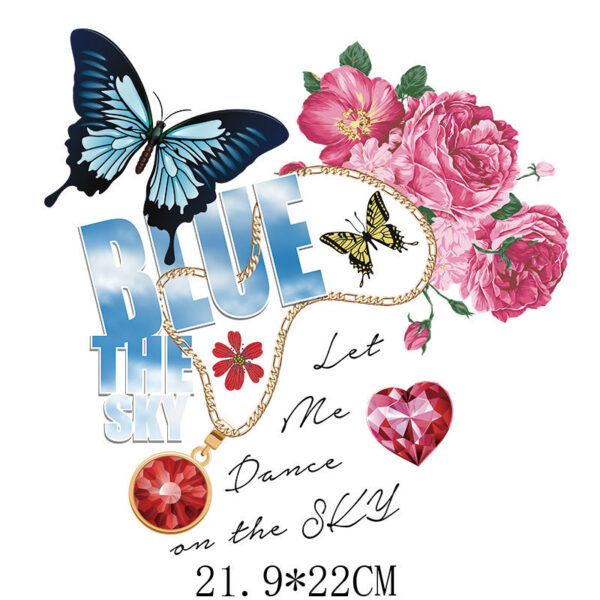 Wholesale Colored butterfly heat transfer