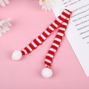 Red striped scarf / (baby clothes only, baby not included)