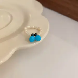 44# Ring-Blue Pearl