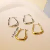 Wholesale 1 Pair Simple Style U Shape Plating 304 Stainless Steel 18K Gold Plated Earrings