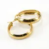 Simple Style Round Gold Plated 304 Stainless Steel 18K Gold Plated Stainless Steel Earrings