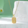 Wholesale Water Plating Vacuum Plating Real Gold Plated 18K Gold Heart Shape Flower Bow Knot 304 Stainless Steel Titanium Steel Elegant Artistic Waterproof Non Tarnish 201 Stainless Steel Pendant Necklace
