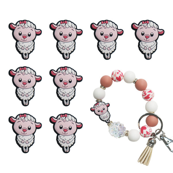 Wholesale Silicone Animal Focus Beads DIY Beadable Focus Beads