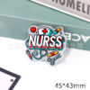 Wholesale New powder cross-border cartoon medical love cute jewelry acrylic pin cute DIY patch accessories