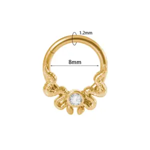 Gold-Simulated snakes / 1.2x8mm