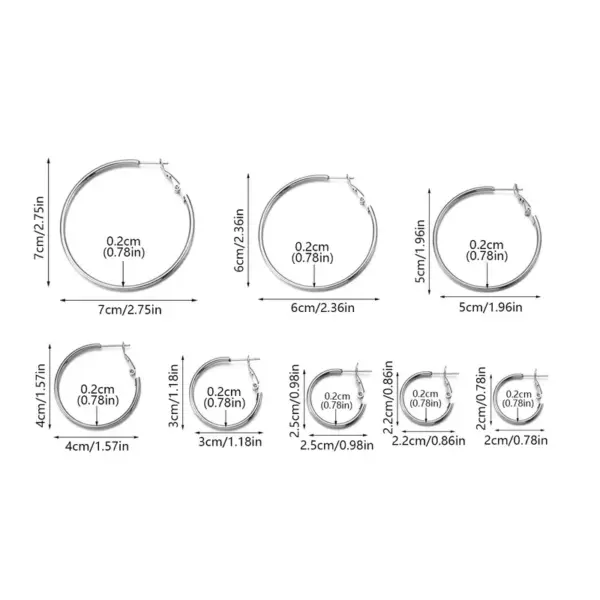 201 Stainless Steel Round Electroplating 18K Gold Plated Basic Simple Style Classic Style Earrings