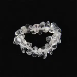 (Ring)-White Crystal (Synthetic) / Ring Size