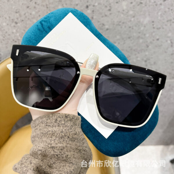Wholesale 2025 New Square Large Frame Accessible Luxury Style High-End Female Polarized Sunglasses Douyin Anchor Popular Sunshade Sunglasses
