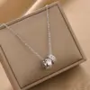Wholesale Real Gold Plated Round 304 Stainless Steel Fashion Waterproof Non Tarnish Necklace