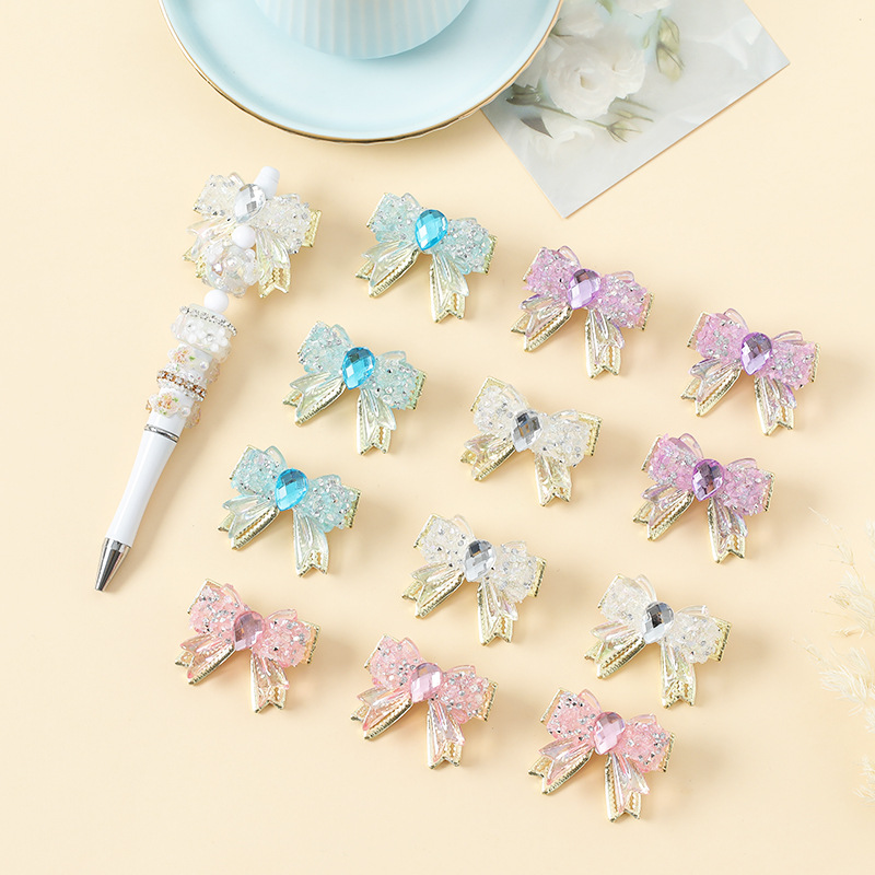 Wholesale Beads Full Diamond Bow DIY Beaded