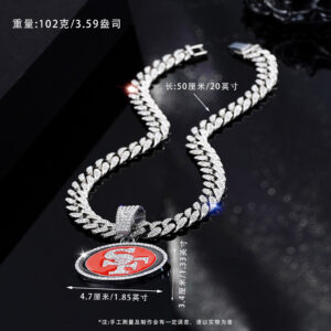 49ers silver / Pendant and chain