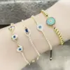 Wholesale Fashion Eye Copper 18k Gold Plated Zircon Bracelets In Bulk