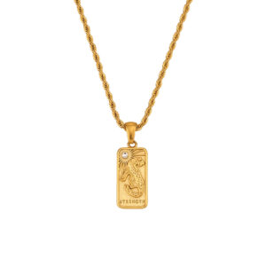 Tarot Twist Chain Necklace-Gold-Power