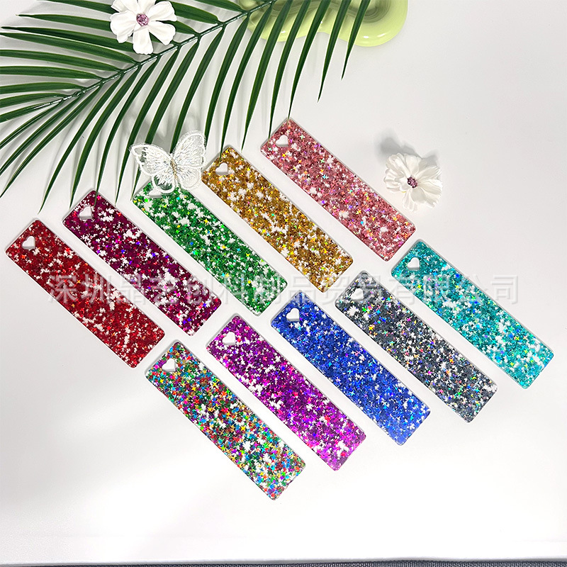 Wholesale Specializing in cross-border best-selling acrylic stickers, bookmarks, DIY pendants, and ornaments - Four-inted star series by Crystal Art I